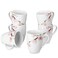 VEWEET Coffee Mugs Set of 6, 11 OZ Coffee Cups Set with Handle, Floral Mug Sets Ceramic Cup Set for Kitchen, Microwave &amp; Dishwasher Safe, Series ANNIE