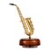 1pc Saxophone Music Box, Creative Saxophone Statue, Music Box with Rotating Musical Base, for Girls Women Boys Mom Daughter Birthday Christmas Home Decor