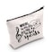 TSOTMO Music Gift Music Note Makeup Bag Where Words Fail Music Speaks Cosmetic Bag For Music Lover Treble Clef Gift (Fail Music)