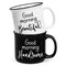 YHRJWN His and Hers Gifts, Good Morning Beautiful Good Morning Handsome Coffee Mug, Couple Mugs for Mr and Mrs, Newlyweds Couples Gifts for Wedding Anniversary, Christmas Gifts for Couples, 15 Oz