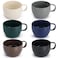 ReaNea Coffee Mugs Set of 6, Coffee Cups 12oz, Durable Light Weight Plastic Mugs for Home, Outdoor, Picnic, Camping, Idea Birthday Gift