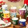 Sliner 8 Set Christmas Coffee Mugs with Christmas Spoon 12 Oz Holiday Coffee Mug Enamel Mug Hot Cocoa Design Christmas Gift Mugs for Friends Coworker Office Home (Vintage)
