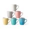 AmorArc Large Coffee Mugs Set of 6, 20oz Coffee Cups for Latte/Cappuccino/Tea/Cocoa, Ceramic Coffee Mugs with Textured Patterns for Men Women Mom Dad, Dishwasher&amp;Microwave Safe, Multi-color