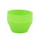 AKOAK Reusable Silicone Non-stick Baking Cups, Cake Molds, Kitchen Baking Cooking Accessories, DIY Cake Making Tools - Pack of 10 (Green)