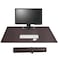 Cacoy Leather Desk Mat, 40" x 24" Waterproof Office Desk Pad Blotter Protector, XXL Large PU Leather Gaming Mouse Pad and Writing Mat, Desk Pads Top of Desks Protector (Dark Brown)