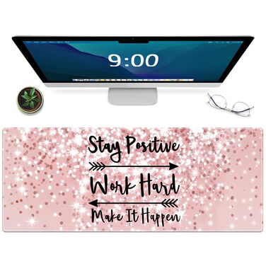 Galdas Gaming Mouse Pad XXL XL Large Mouse Pad Long Extended Big Mousepad Non-Slip Rubber Keyboard Mouse Pad with Stitched Edges for Laptop Home Office (31.5x11.8x0.08 Inch)