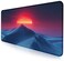 Mountain Peak Beautiful Scenery Game XXL Mouse Pad, Sunset Hill Extended Computer Decorative Table Pad with Stitched Edge Anti Slip Base Mouse Pad 35.4 x 15.7 x 0.12 Inches