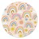 Round Mouse Pad,Gaming Mouse Pad,Non-Slip Rubber Base Mouse Mat with Stitched Edge 7.9 x 7.9 Inch for Laptop Computer (Rainbow Adorable)
