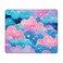 TOXXU Colorful Clouds Mouse Pad with Stitched Edge, Non-Slip Rubber Base Square Cute Kawaii Mousepads for Computer Desk, 10.3&times;8.3 Inch