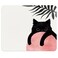QIYUHOY Black Cat MousePads for Desk Home Office，Personalized Mid Century Modern Minimalist Cat Mousepad for Home Office Gaming Working Computers Laptop，9.5x7.9 inches