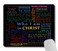 Wknoon Inspirational Quote Gaming Mouse Pad Custom, Christian Bible Verse Scripture Quotes Colorful Design Art Motivational Sayings Mouse Pads