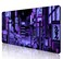 SXCKANG Dark Purple Japanese Anime Desk Mat, Retro Vaporwave Large Gaming Mouse Pad for Laptop Computer, Neon Tokyo Street Pixel Art Full Desk Mouse Pad, XXL Skyline City Mousepad- 35.4 x 15.7 Inch