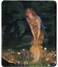 dealzEpic - Art Mousepad - Natural Rubber Mouse Pad with Famous Fine Art Painting of Midsummer Eve with Girl and Little Fairies in The Forest by Edward Robert Hughes - Stitched Edges - 9.5x7.9 inches