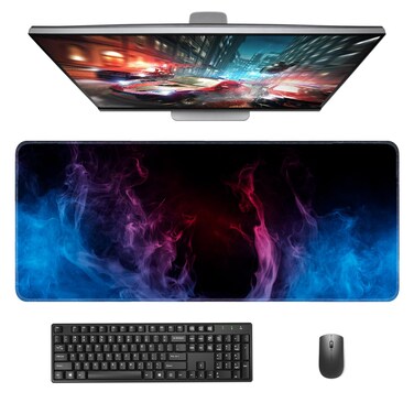 Giecy Gaming Mouse Pad, Large Mouse Pad for Desk, Desk Mat Extended Mousepad, with Non-Slip Rubber Base Desk Pad for Home Office Gaming (31.5 x 11.8, Eight Planets)