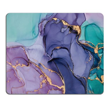 Mouse Pad, Square Mousepad, Personalized Premium-Textured, Non-Slip Rubber Base Mouse Mat, Waterproof Gaming Mouse Pad for Wireless Mouse, Computers, Laptop, Office, Home (Dark Luxury Marble)