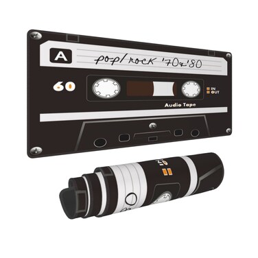 Black Retro Old Music Musiccasette Dj Audio Cassette Record Player Gaming Keyboard Mouse Pad Mousepad Huge Extended XL Stitched Edge Rubber Sole for Home Office(31.5"X 11.8")