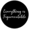 Inspirational Quote Everything is Figureoutable Small Mouse Pad 7.9x7.9 Inches,Washable Round Cloth Mousepad for Office Laptop Computer,Non-Slip Rubber Base Mouse Pads for Wireless Mouse,Teens Gift