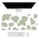 Sage Green Cow Print Desk Mat, Desk Accessory, Cute Workspace, Trendy Workspace, Trendy, 35.4x15.7in Large Gaming Mouse Pad, Cute Desk Topper, Pretty Desk Pad