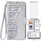 Asuwish Phone Case for LG Velvet 5G/LGVelvet Verizon G5 UW T-Mobile 2020 Wallet Cover with Screen Protector and Wrist Strap Flip Card Holder Bling Glitter Cell LM G900UM 4G Tmobile Women Girls Silver