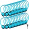 Konohan 30 Pack Headphones Bulk for Kids Classroom Headphones Student Headphones for School Class Set Headphones Adjustable on Ear Headphones Wire Headphones with 3.5 mm Jack for Kids Adults(Blue)