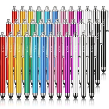 Outus Stylus Pen Set of 36 for Universal Capacitive Touch Screens Devices, Stylus Pens for Touch Screens Devices, Compatible with Tablet (Multicolor)
