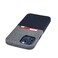Dockem Luxe M1 Card Case for iPhone 12 Pro Max: Slim Canvas-Style Synthetic Leather Wallet Case with Built-in Metal Plate for Magnetic Mounting and Lay-Flat Card Slot: 6.7" [Black/Grey]