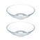 FOYO Clear Glass Bowls 15oz, Cereal Bowls, Pasta Bowls, Glassware Soup Bowls, Dessert Bowls, Salad Bowls, Mixing Bowls 7 inch Set of 2