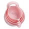 BoxedHome 4 Pack Nesting Mixing Bowl with Pour Spout and Handle, BPA free Microwave &amp; Dishwasher Safe(Pink, 4 Pack with Handle)