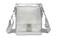 DOMINIE Messenger Unisex Silver Holographic Leather/TPU Satchel Bag