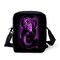 GIFTPUZZ Purple Dragon Print Mini Cross-body Bags Messenger Handbag Cell Phone Pouch Purse Wallet with Adjustable Straps Cell Phone Pouch Purse Lightweight Storage Bag