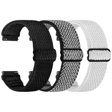 TumpCez Quick Release Watch Band - Choice of Width -18mm 19mm 20mm 22mm 24mm Watch Bands, Solo Loop Adjustable Elastic Nylon Watch Straps Replacement Wristband for Men Women