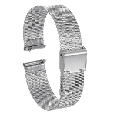 HARFINGTON Stainless Steel Mesh Watch Band 16mm Quick Release Adjustable Metal Watch Strap for Men Women, Silver Tone