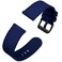 Anbeer Silicone Watch Band 18mm Quick Release Rubber Replacement Strap for Men Women - Extra Long, Blue with Black Buckle