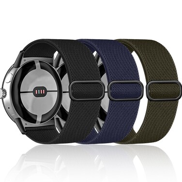 Pixel Watch 2 Band - Stretchy Nylon Bands Compatible for Google Pixel Watch Band for Women Men, Soft Breathable Adjustable Elastic Sport Woven Pixel Bands