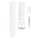 unilabo Leather Watch Band Compatible for Swatch 17mm 19mm (not for skin series) Strap Replacement for men and women wirst watchband, 19mm White