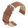 cobee Leather Watch Straps, Soft Calfskin Leather Watch Band Quick Release Leather Replacement Watchband for Men Women Universal Watches Bracelet Stainless Steel Clasp Buckle(Light Brown, 22mm)
