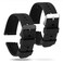 KALIONE 2 Pcs Silicone Watch Bands, Quick Release Soft Rubber Replacement Watch Bands Watch Straps for Men Women (18mm)