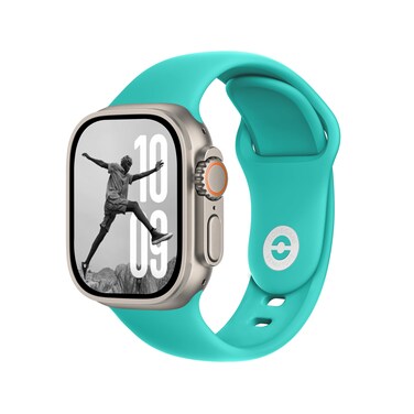DONEGANI SB Sport Band for Apple Watch Bands Women Ultra 2 49mm, Series 10 46mm, 9 8 7 45mm 41mm, SE 6 5 4 44mm 40mm, 3 2 1 42mm 38mm Men iWatch, Strap Silicone Lake Blue