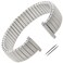 Gilden Gents Expansion 16-20mm Custom Length Matte Stainless Steel Watch Band 500-SL (7 1/4" Long, Gray)