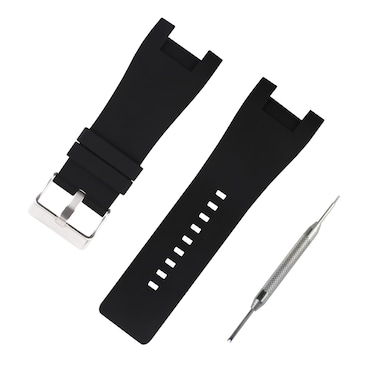 JETHENG Men's Rubber Strap for 32mm Diesel DZ1215 DZ1216 DZ1273 DZ1282 DZ1430 DZ4246 DZ4247 DZ1453 DZ4286 DZ4287 DZ4288 Ladies outdoor work waterproof silicone watch band wrist strap buckle