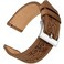 Deeplus 22mm Leather Watch Bands, Western Retro Embossed Leather Bands Compatible with Samsung Galaxy Watch 46/45mm, Gear S3 Frontier, Huawei Watch GT, Garmin Vivoactive 4/Forerunner 945, Retro Brown