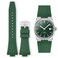 Quick Release Rubber Strap for Tissot PRX Watch 40mm 35mm FKM Replacement Band for Tissot PRX Series Powermatic 80（11mm-Green）