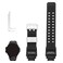 XIW Compatible for 16mm Casio 10493622 GA-1000 GA-1100 GW-A1000 GW-A1100 GW-4000 G-1400 GWA-1000 Resin Watch Band with Steel Buckle Replacement for women Wirstband Strap men wirst Bracelet, Black