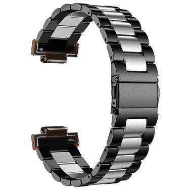 Hijiawee Bands Solid Stainless Steel Metal Strap Replacement for Casio G-shock DW-5600 GWM-5610 DWE-5600 DW-5305 DW9052 GA-110/120 GD-110 (Silver-Black)