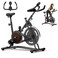 Exercise Bike: Indoor Cycling Bike for Home Cardio Gym Workouts. Stationary Bikes for Home, with 245 lbs Weight Capacity, Upgraded Seat Black