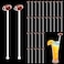 Nuogo 30 Pcs Football Swizzle Stir Sticks Coffee Bar Cocktail Stirrers 6 Inch Drink Plastic Sports Club Cocktail Swizzle Stick Sports Decoration Favors Reusable for Party Coffee Bar Decor