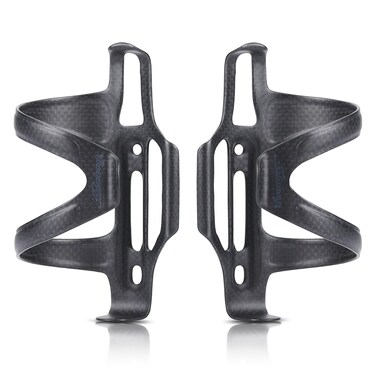 HUALONG Carbon Fiber Bicycle Bike Side Load Water Bottle Cage Holder Water Bottle Cages for Road Bikes MTB Mountain Cycling Bike Cup Holder Black Matte, 2 Pack