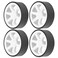 shenruifa 1/10 RC Drift Car Wheels with Smooth Drift Tires, Upgrade Accessories for High Speed Car, OnRoad Drifting Car, Easy to Install (White)