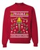 Wild Bobby Fragile Leg Lamp Movie Ugly Christmas Sweater Unisex Crewneck Graphic Sweatshirt, Red, Large