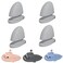 XHLIZHU 2Pairs Shark Slides Fins, Diy Cloud Shark Slippers Replacement Top Fins, Extra Removable Fins Accessories On Top Only, Grey, 8-9 Women/6.5-7.5 Men